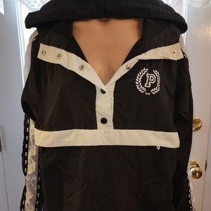 PINK WINDBREAKER Hoodie Sz XS